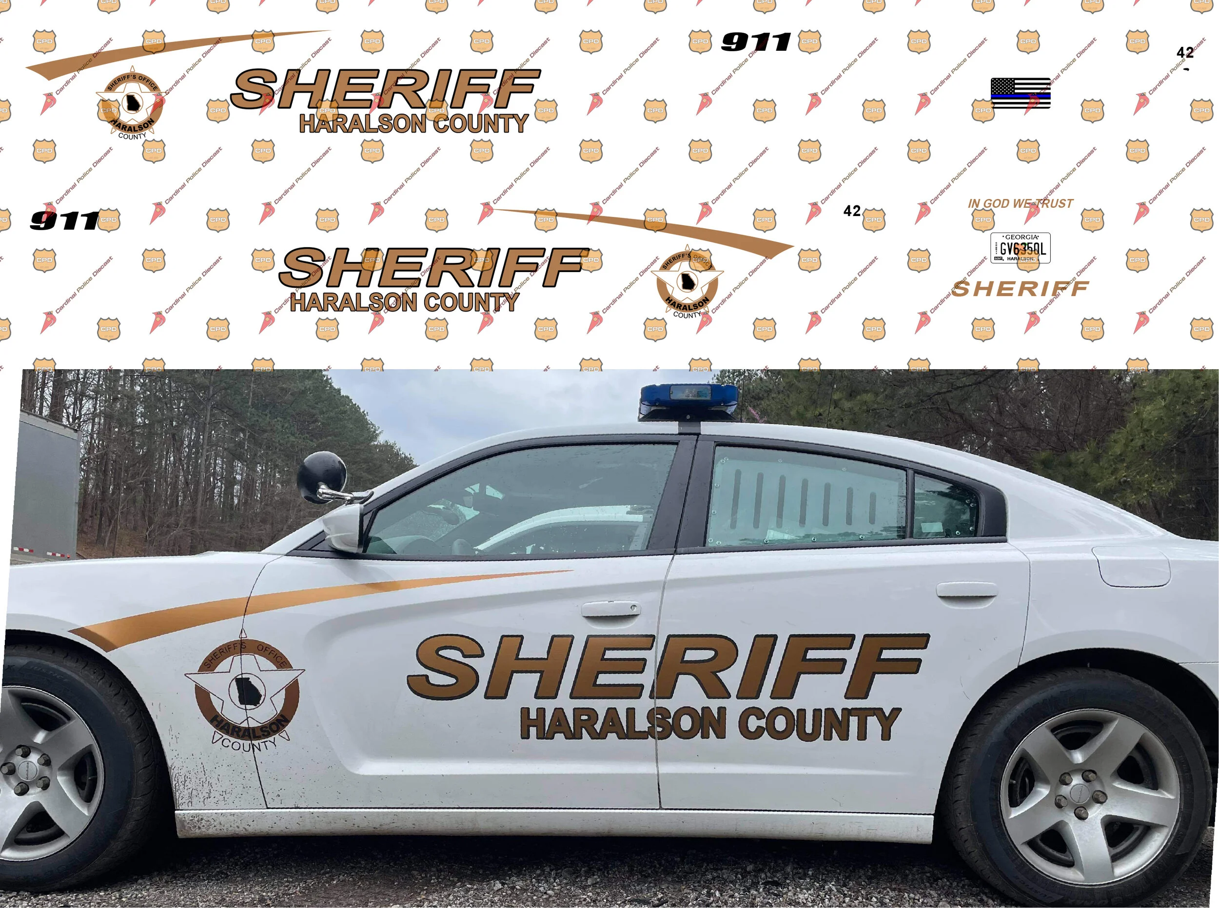 Haralson CO, GA Sheriff's Office — Cardinal Police Diecast